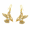 Pair of Birds in Tumbaga Gold Drop Earrings - The Village Country Store 