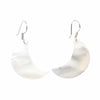 UPA Misc Earrings, Mother of Pearl crescent Moons