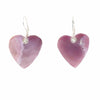 Earrings, Pink Mother of Pearl Hearts - The Village Country Store
