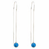 Threaded Chain Earring with Turquoise - The Village Country Store