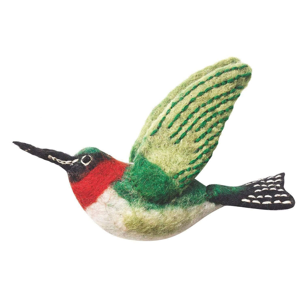 Felt Bird Garden Ornament - Hummingbird - Wild Woolies (G) - The Village Country Store
