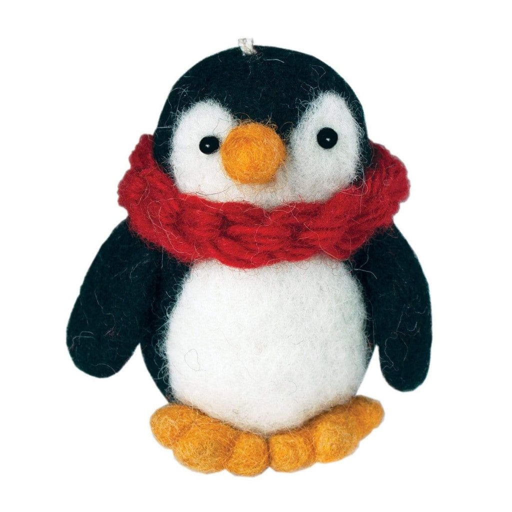 Wild Woolies Holiday Felt Penguin Ornament - Wild Woolies (H)